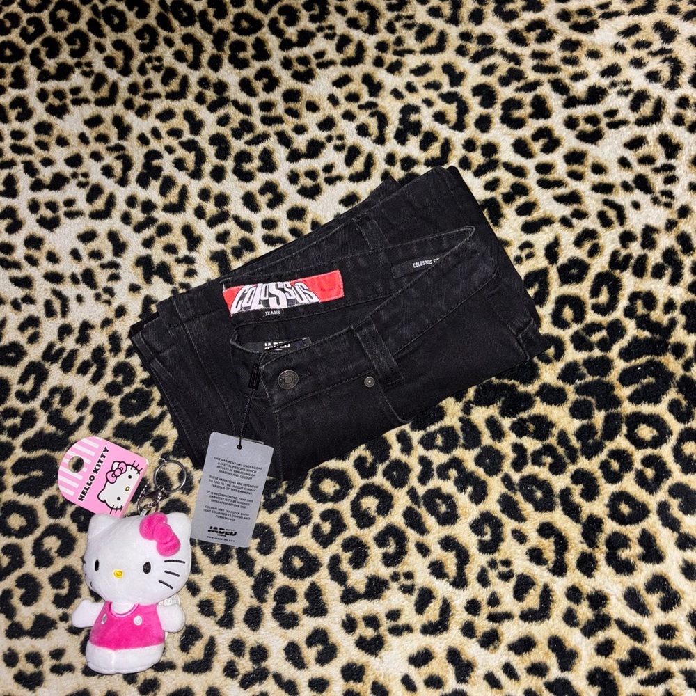 jaded london black colossus jeans